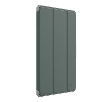 For iPad Pro 11 2025 / 2024 Mutural PC Hybrid TPU Leather Smart Tablet Case(Dark Green) by Mutural