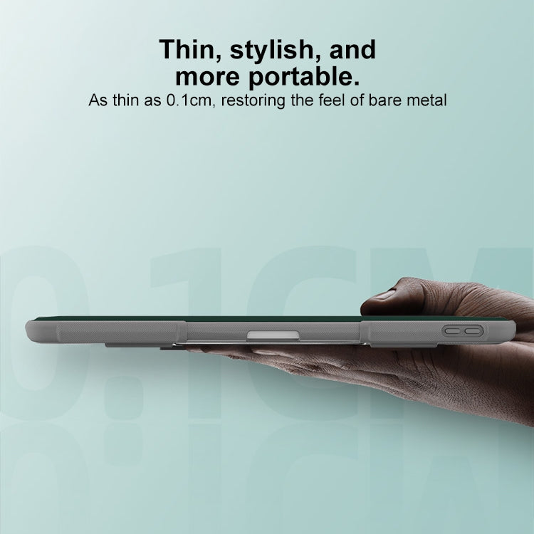 For iPad Pro 13 2025 / 2024 Mutural PC Hybrid TPU Leather Smart Tablet Case(Dark Green) by Mutural