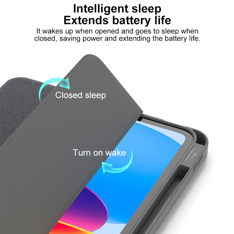 For iPad Pro 13 2025 / 2024 Mutural YASHI Series Tablet Leather Smart Case(Green) by Mutural