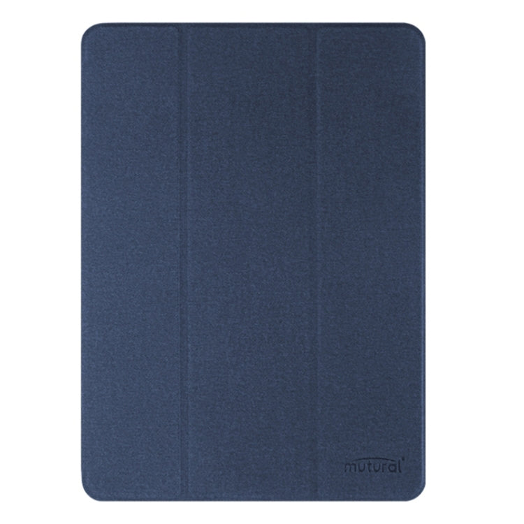 For iPad Air 11 2025 / 2024 Mutural YASHI Series Tablet Leather Smart Case(Blue) by Mutural