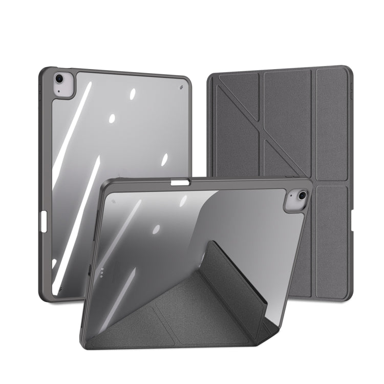 For iPad Air 13 2024 / 2025 DUX DUCIS Magi Series Smart Leather Tablet Case(Grey) by DUX DUCIS