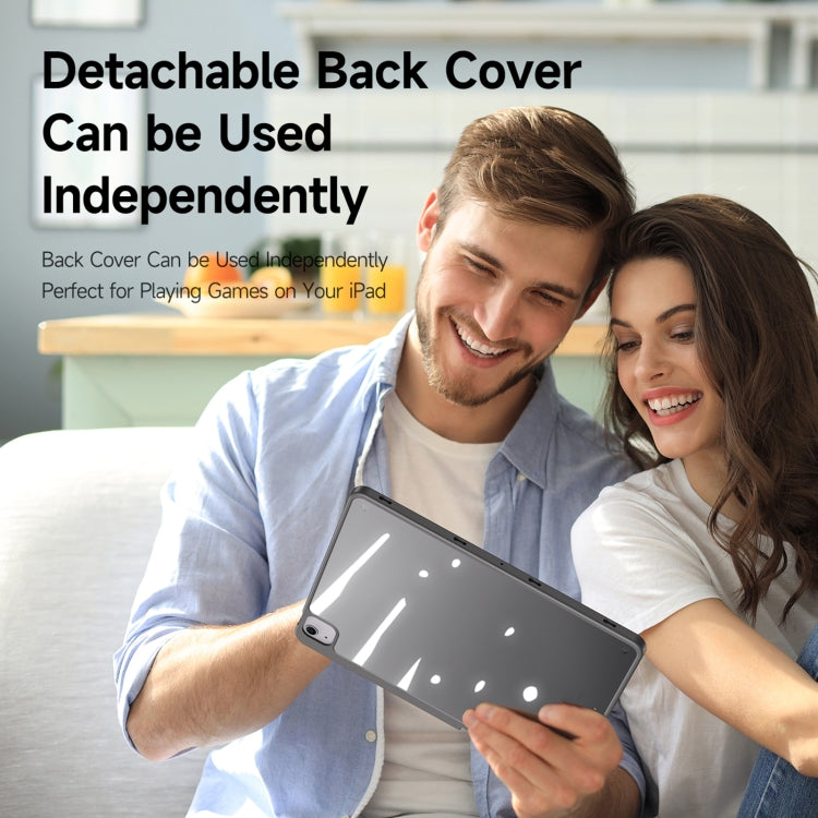 For iPad Air 13 2024 / 2025 DUX DUCIS Magi Series Smart Leather Tablet Case(Grey) by DUX DUCIS