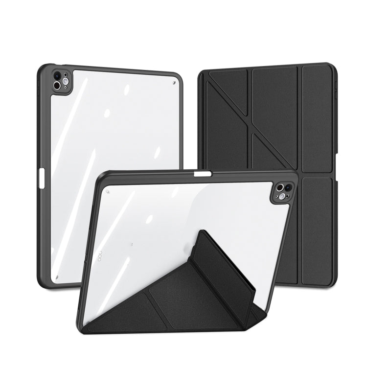 For iPad Pro 11 2025 / 2024 DUX DUCIS Magi Series Smart Leather Tablet Case(Black) by DUX DUCIS
