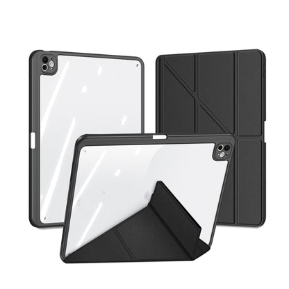 For iPad Pro 11 2025 / 2024 DUX DUCIS Magi Series Smart Leather Tablet Case(Black) by DUX DUCIS