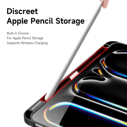 For iPad Pro 11 2025 / 2024 DUX DUCIS Magi Series Smart Leather Tablet Case(Black) by DUX DUCIS