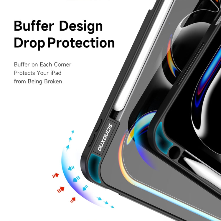 For iPad Pro 11 2025 / 2024 DUX DUCIS Magi Series Smart Leather Tablet Case(Black) by DUX DUCIS