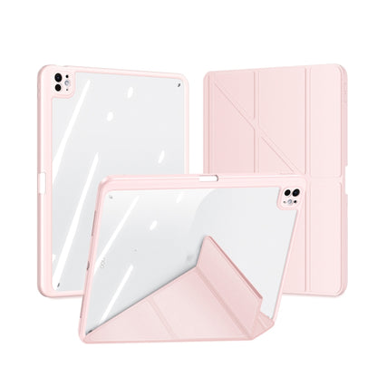 For iPad Pro 11 2025 / 2024 DUX DUCIS Magi Series Smart Leather Tablet Case(Pink) by DUX DUCIS