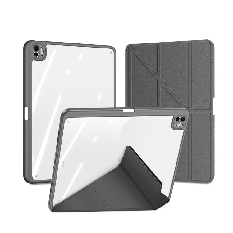For iPad Pro 13 2025 / 2024 DUX DUCIS Magi Series Smart Leather Tablet Case(Grey) by DUX DUCIS