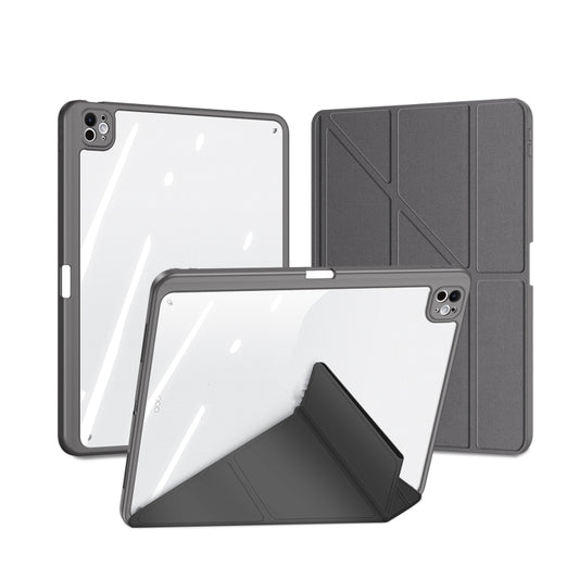 For iPad Pro 13 2025 / 2024 DUX DUCIS Magi Series Smart Leather Tablet Case(Grey) by DUX DUCIS