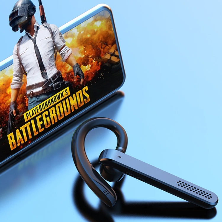 890 Ear-mounted ENC Noise Reduction Wireless Bluetooth Earphone(Silver) by bashfashion