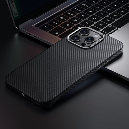 For iPhone 15 Pro SULADA 600D Kevlar Texture PC Shockproof Phone Case(Black) by SULADA