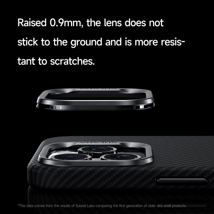 For iPhone 15 Pro Max SULADA 600D Kevlar Texture PC Shockproof Phone Case(Blue) by SULADA