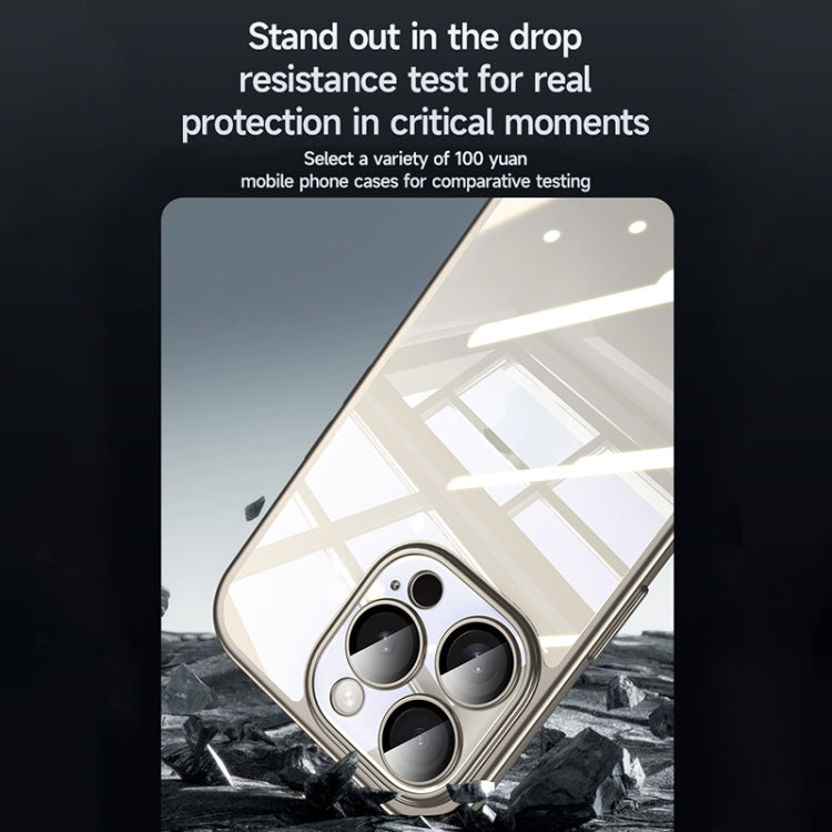 For iPhone 15 Pro Max SULADA Electroplating Frosted PC + TPU Shockproof Phone Case(Black) by SULADA