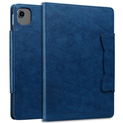For iPad Pro 12.9 2022 / 2021 / 2020 / 2018 Cat Buckle Leather Smart Tablet Case(Royal Blue) by bashfashion