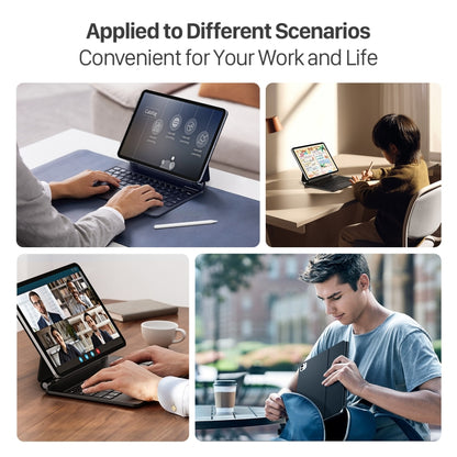 DUX DUCIS MK Series Floating Magnetic Keyboard Tablet Leather Case For iPad Pro 11 2024(Black) by DUX DUCIS