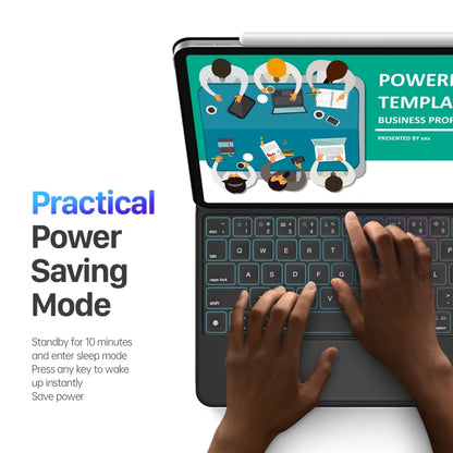 DUX DUCIS MK Series Floating Magnetic Keyboard Tablet Leather Case For iPad Pro 11 2024(Black) by DUX DUCIS