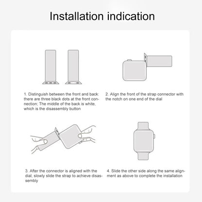 For Apple Watch Series 9 41mm Loop Woven Nylon Watch Band(Dark Blue) by bashfashion