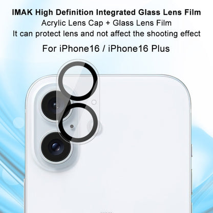 For iPhone 16 / 16 Plus imak High Definition Integrated Glass Lens Film by imak