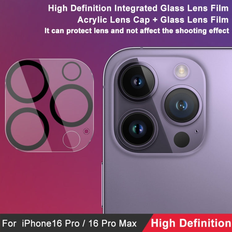 For iPhone 16 Pro / 16 Pro Max imak High Definition Integrated Glass Lens Film by imak