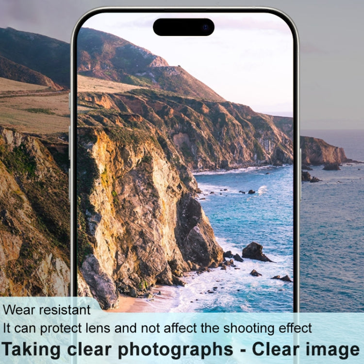 For iPhone 16 Pro / 16 Pro Max imak High Definition Integrated Glass Lens Film Black Version by imak