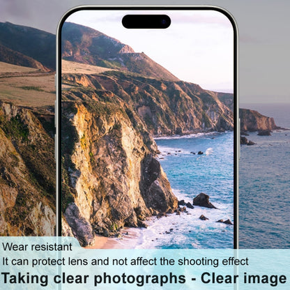 For iPhone 16 Pro / 16 Pro Max imak High Definition Integrated Glass Lens Film Black Version by imak