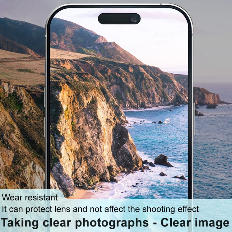 For iPhone 16 / 16 Plus imak High Definition Integrated Glass Lens Film Black Version by imak