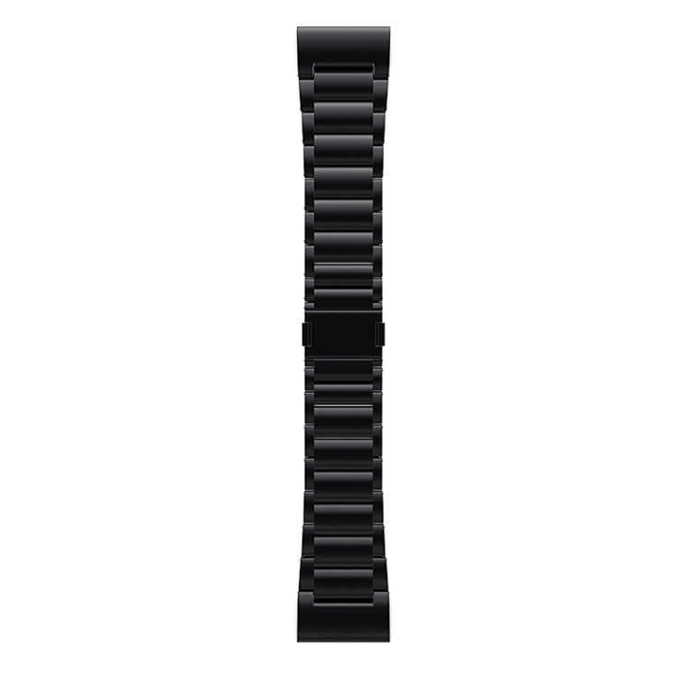 For Garmin Fenix 7 / Forerunner 965 22mm Three-Bead Magnetic Buckle Metal Quick Release Watch Band(Black) by bashfashion