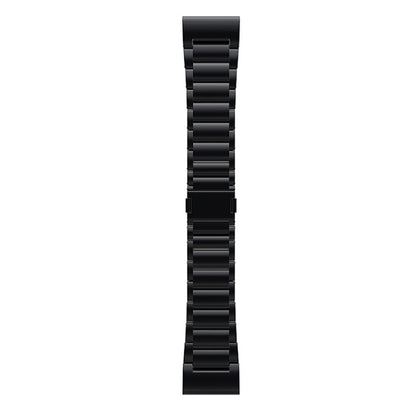 For Garmin Tactix 7 Pro / Fenix 7X 26mm Three-Bead Magnetic Buckle Metal Quick Release Watch Band(Black) by bashfashion