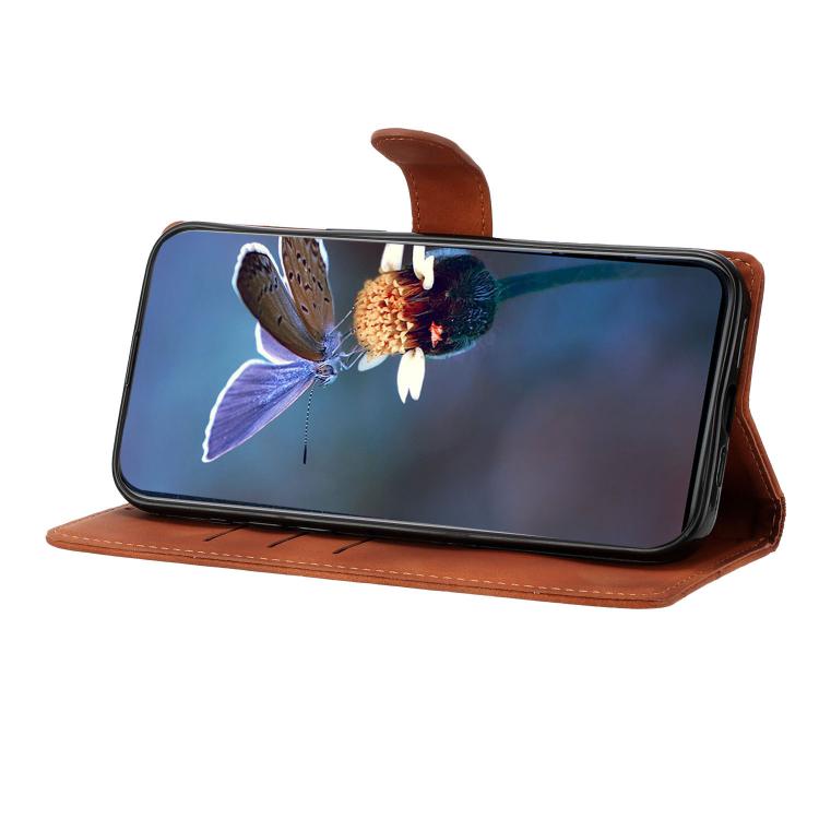 For iPhone 16e Cherry Blossom Butterfly Skin Feel Embossed PU Phone Case(Brown) by bashfashion