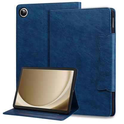 For Samsung Galaxy Tab A11+ / A9+ Cat Buckle Leather Tablet Case(Royal Blue) by bashfashion
