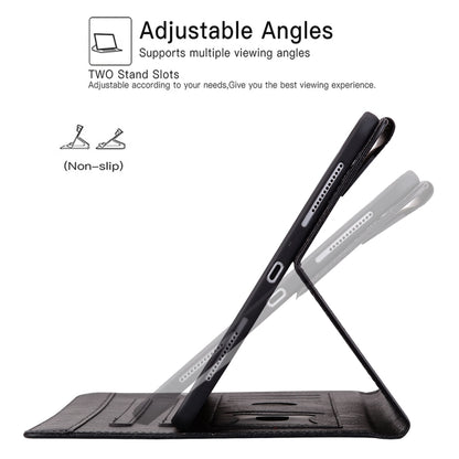 For Samsung Galaxy Tab A11 / A9 Cat Buckle Leather Tablet Case(Black) by bashfashion