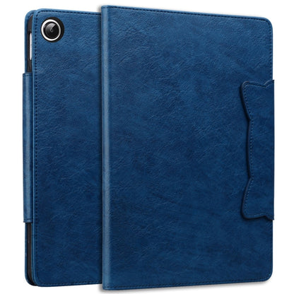 For Samsung Galaxy Tab A11 / A9 Cat Buckle Leather Tablet Case(Royal Blue) by bashfashion