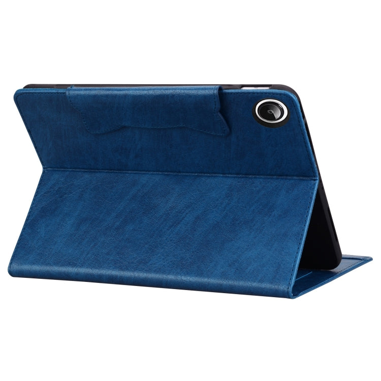 For Samsung Galaxy Tab A11 / A9 Cat Buckle Leather Tablet Case(Royal Blue) by bashfashion
