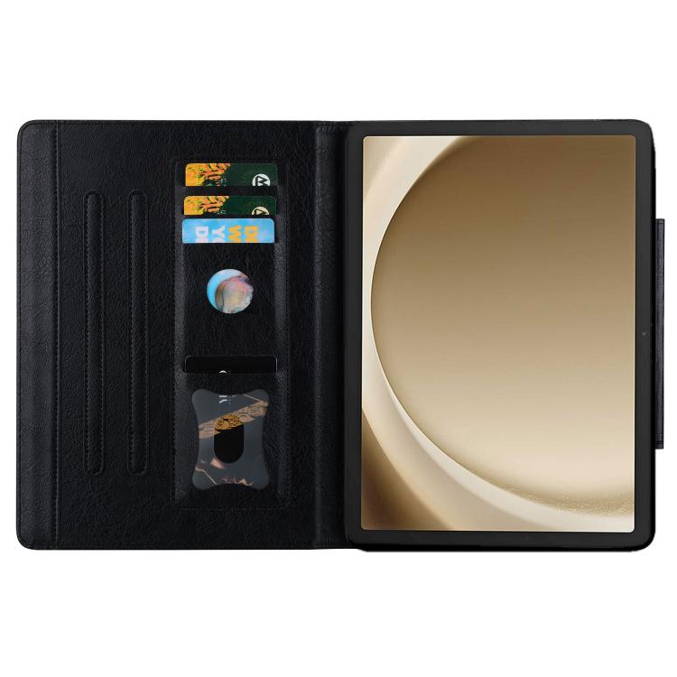 For Samsung Galaxy Tab S10 FE+ Cat Buckle Leather Tablet Case(Black) by bashfashion