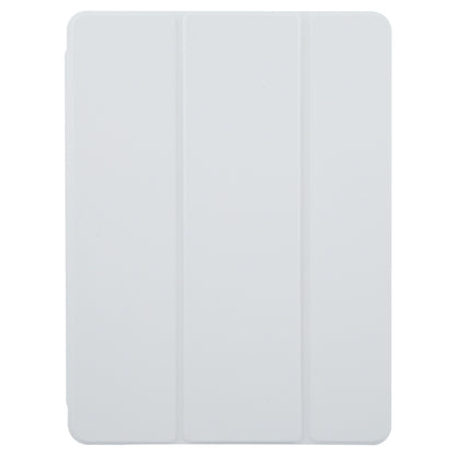 For iPad Air 13 2025 / 2024 GEBEI Acrylic TPU 3-folding Rotating Smart Tablet Leather Case withh Pen Slot(Grey) by GEBEI