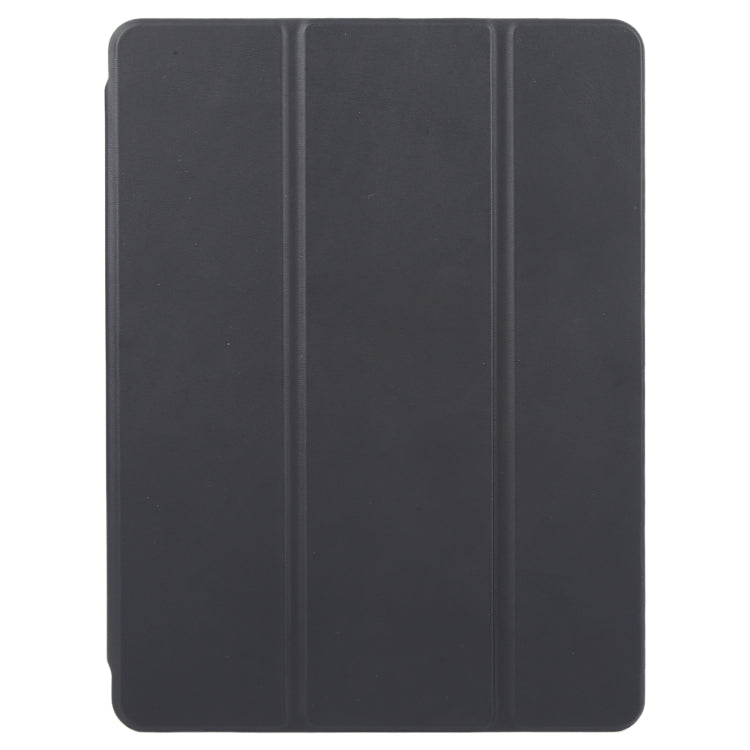 For iPad Air 13 2025 / 2024 GEBEI Acrylic TPU 3-folding Rotating Smart Tablet Leather Case withh Pen Slot(Black) by GEBEI