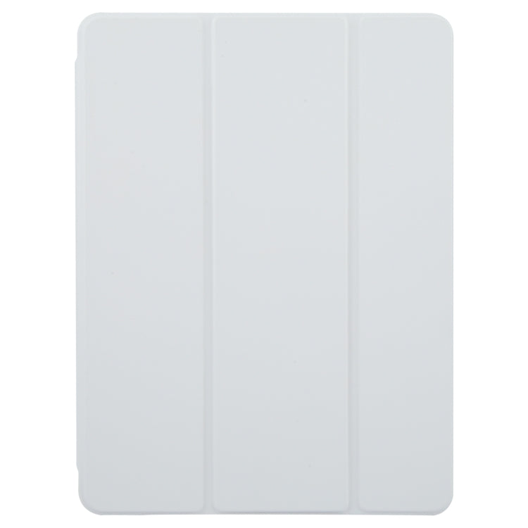 For iPad Pro 11 2025 / 2024 GEBEI Acrylic TPU 3-folding Rotating Smart Tablet Leather Case withh Pen Slot(Grey) by GEBEI