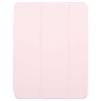 For iPad Pro 13 2025 / 2024 GEBEI Acrylic TPU 3-folding Rotating Smart Tablet Leather Case withh Pen Slot(Pink) by GEBEI