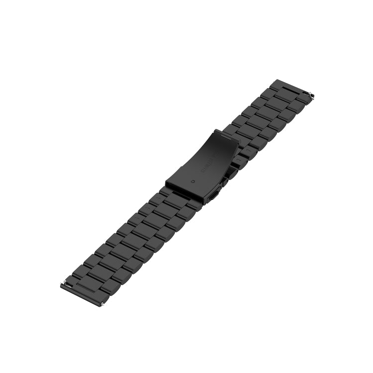 For Galaxy Watch 3 45mm 3-Beads Stainless Steel Watch Band with Screwdriver & Ears, Size: 22mm(Black) by bashfashion