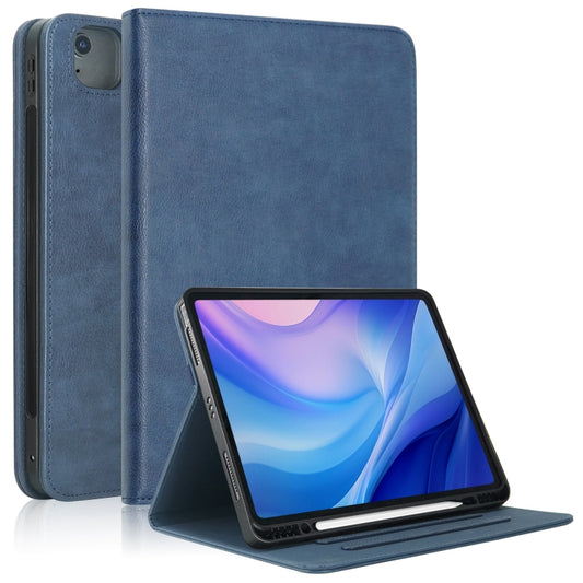 For iPad Air 13 2025 / 2024 Front Stand Smart TPU Leather Tablet Case(Dark Blue) by bashfashion
