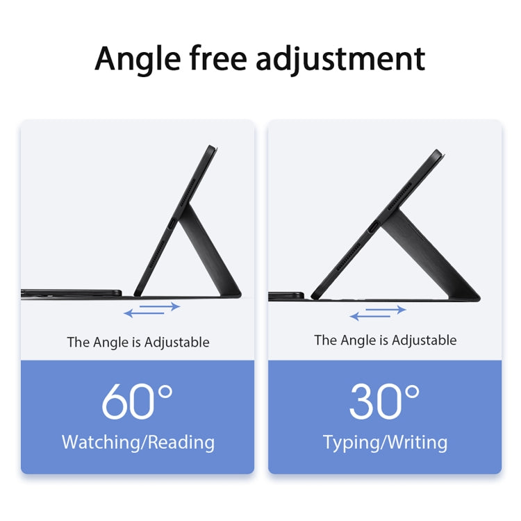 For iPad Pro 11 2024 DUX DUCIS TK Series Wireless Bluetooth Keyboard Tablet Protective Case(Black) by DUX DUCIS