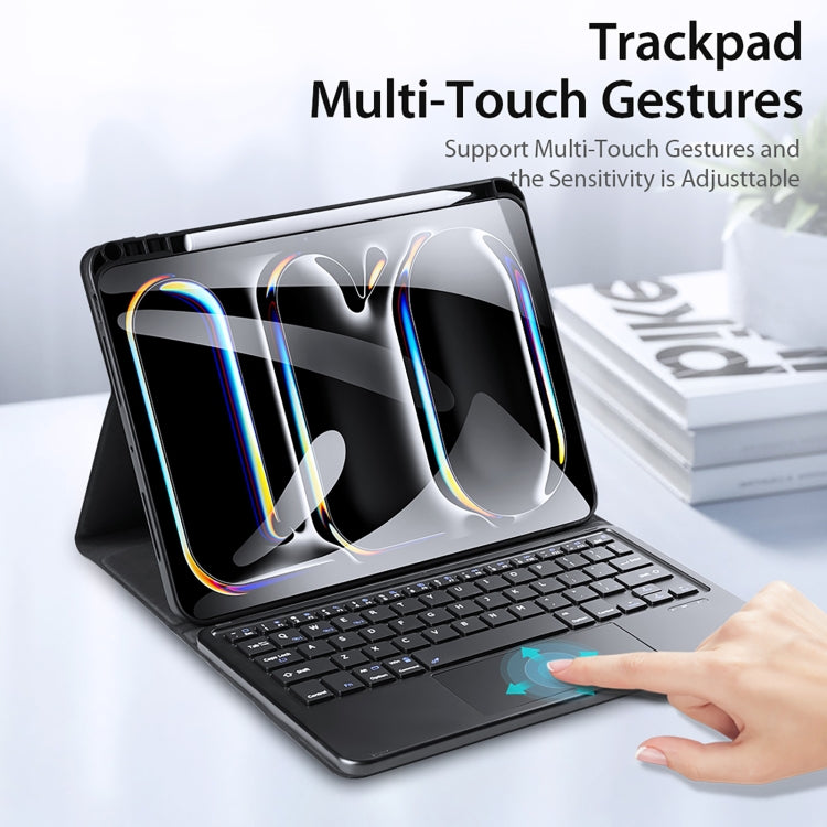 For iPad Pro 11 2024 DUX DUCIS TK Series Wireless Bluetooth Keyboard Tablet Protective Case(Black) by DUX DUCIS