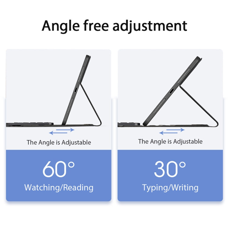 For iPad Pro 13 2024 DUX DUCIS TK Series Wireless Bluetooth Keyboard Tablet Protective Case(Black) by DUX DUCIS