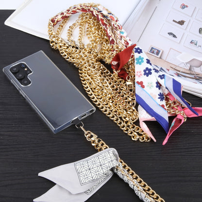 Mobile Phone Anti-lost Silk Scarf Half Pack Long Lanyard(Grey) by bashfashion