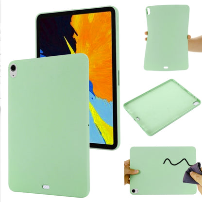 For iPad Air 13 2025 / 2024 Pure Color Liquid Silicone Shockproof Tablet Case(Green) by bashfashion