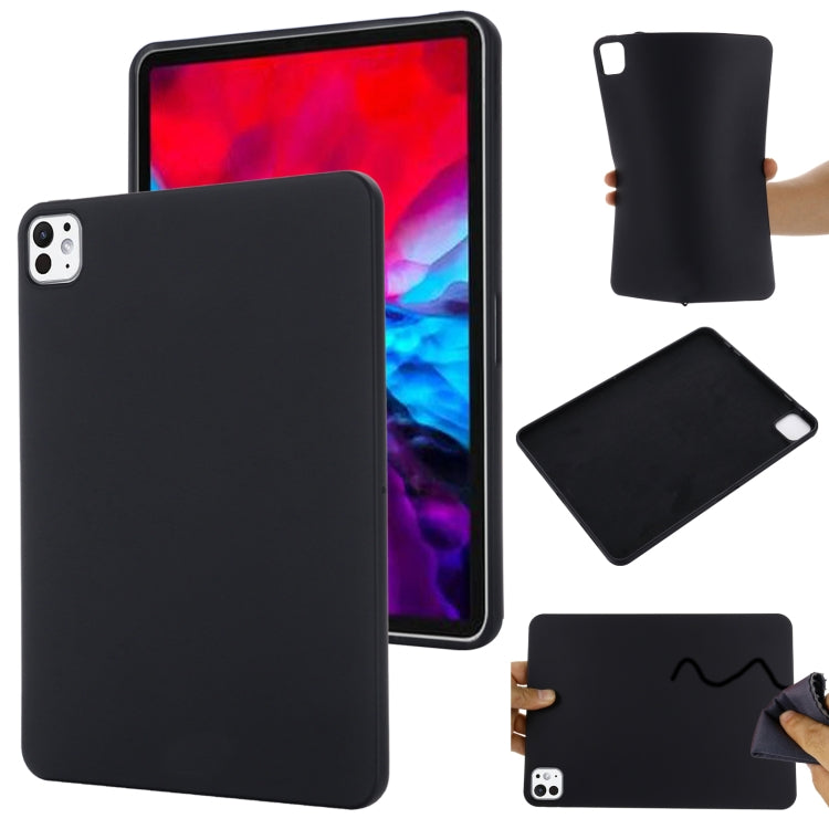 For iPad Pro 11 2025 / 2024 Pure Color Liquid Silicone Shockproof Tablet Case(Black) by bashfashion