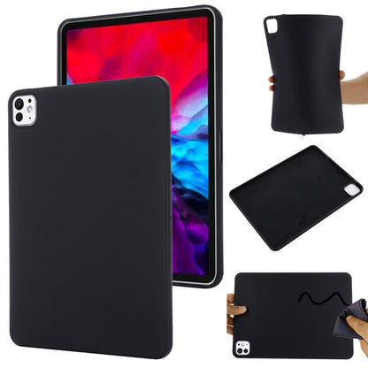 For iPad Pro 11 2025 / 2024 Pure Color Liquid Silicone Shockproof Tablet Case(Black) by bashfashion