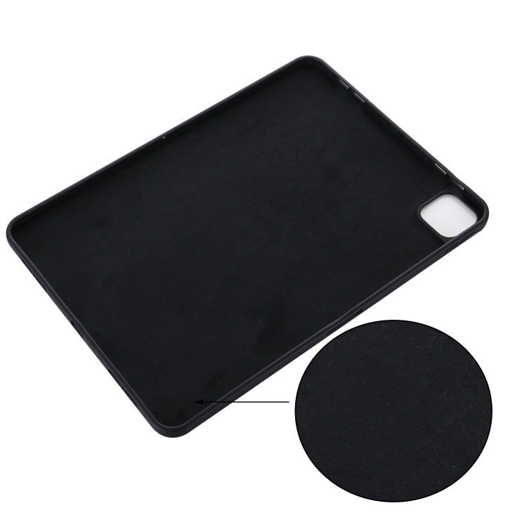 For iPad Pro 11 2025 / 2024 Pure Color Liquid Silicone Shockproof Tablet Case(Black) by bashfashion
