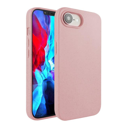 For iPhone 16e Wheat Straw TPU Phone Case(Pink) by bashfashion