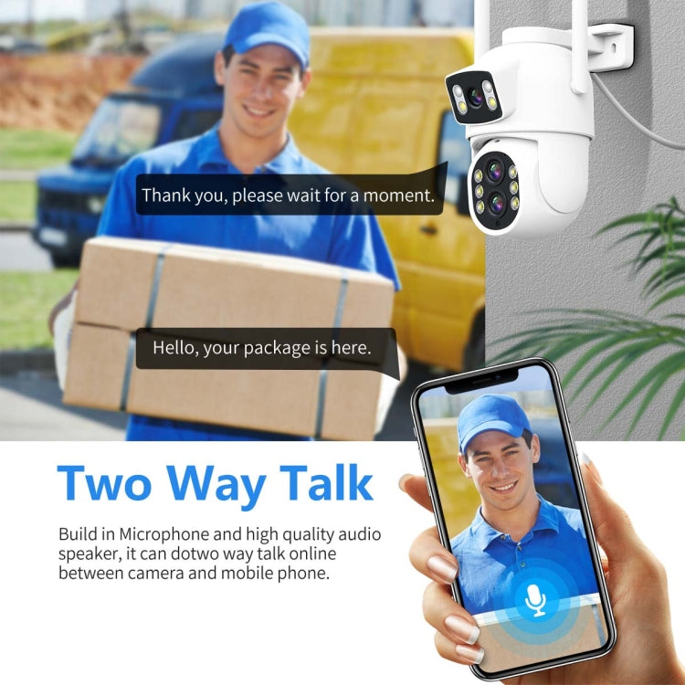 ESCAM QF500 5+5MP Motion Detection WiFi Intelligent 10X Optical Zoom Camera(EU Plug) by ESCAM